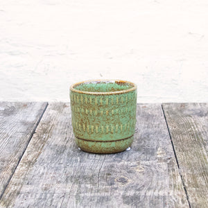 Dente Plant Pot (Pink & Green)