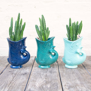 Fish Planter (Shades of Blue)